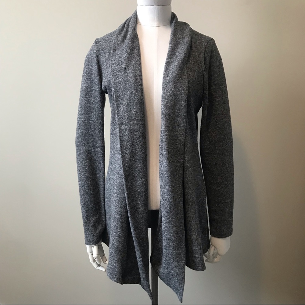 Majora Grey Long Open Cardigan